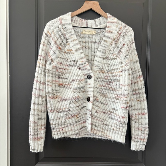 Anthropologie RD Style Conscious Adeline Marl Cardigan Recycled Sustainable M - Picture 5 of 8